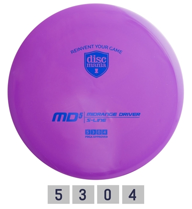 Picture of Diskgolfo diskas Midrange Driver S-LINE MD5 purple