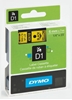 Picture of Dymo D1 6mm Black/Yellow labels 43618