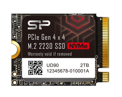 Изображение Silicon Power SSD | UD90 2230 | 1000 GB | Solid-state drive interface PCIe Gen 4x4 | Read speed 4900 MB/s | Write speed 3200 MB/s