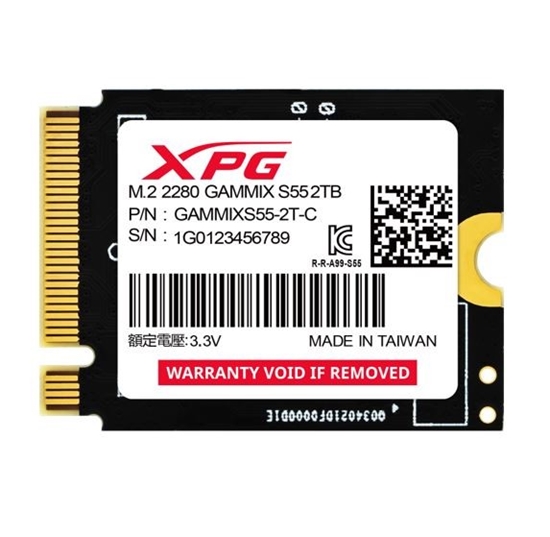 Picture of Dysk SSD XPG GAMMIX S55 2TB PCIe 4x4 5/3.2GB/s M2230 
