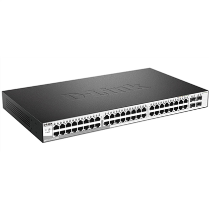 Attēls no D-Link | Metro Ethernet Switch | DGS-1210-52/ME | Managed L2 | Rack mountable | Gigabit Ethernet (copper) ports quantity 48 | SFP ports quantity 4 | Power supply type Single | 24 month(s)