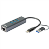 Picture of D-Link USB-C/USB to Gigabit Ethernet Adapter with 3 USB 3.0 Ports DUB-2332