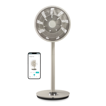 Picture of Duux Fan | Whisper Flex Smart | Stand Fan | Greige | Diameter 34 cm | Number of speeds 26 | Oscillation | Yes
