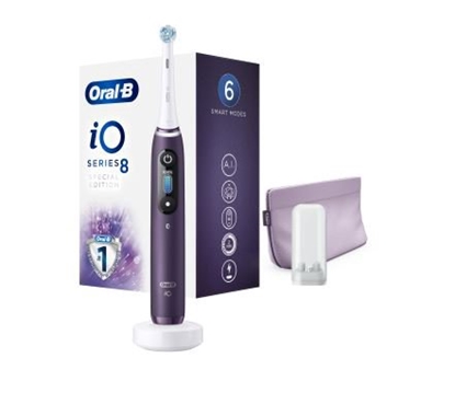 Attēls no Elektrinis dantų šepetėlis Oral-B iO 8, Purple white