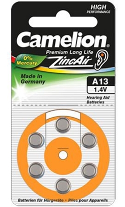 Picture of Elementai CAMELION Zinc Air 1,4V A13, 6-pack