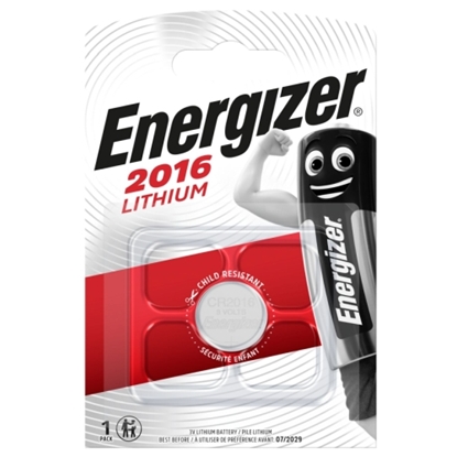 Attēls no Energizer CR2016 BLISTER PACK 1PCS.