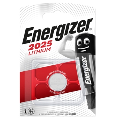 Attēls no Energizer CR2025 BLISTER PACK 1PCS.