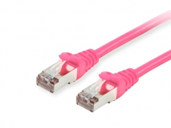 Picture of Equip Patchkabel Cat6   S/FTP 2xRJ45 0.15m pink