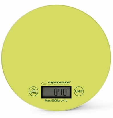 Picture of Esperanza EKS003G kitchen scale Electronic kitchen scale Green,Yellow Countertop Round