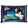 Picture of Felix Fantastic Duo- black cod, salmon, herring, trout, salmon, sardines, trout, mackerel in jelly - 4x85g