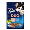 Picture of Felix Fantastic Duo with salmon and sardine in jelly - wet cat food - 85g