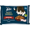 Изображение FELIX Tasty Shreds with beef and chicken - 4x 80g