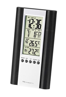 Attēls no Fiesta FSTT04B Digital Weather Station Indoor / Outdoor / Thermometer / Calendar / Clock / Alarm Clock / LCD