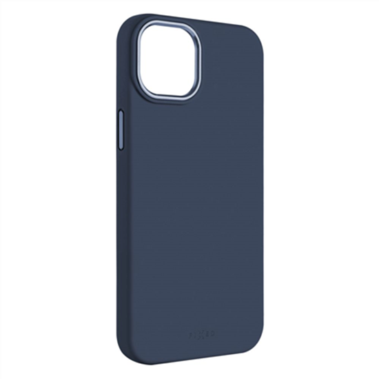 Picture of Fixed | MagFlow | Back cover | Apple | iPhone 15 Plus | Liquid silicon | Blue