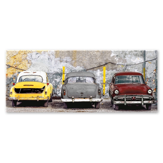 Picture of Foto glezna 50x125cm COLORFUL CARS