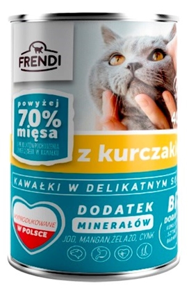 Attēls no FRENDI with Chicken chunks in delicate sauce - wet cat food - 400g