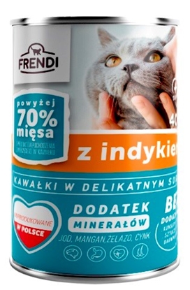 Attēls no FRENDI with Turkey chunks in delicate sauce - wet cat food - 400g