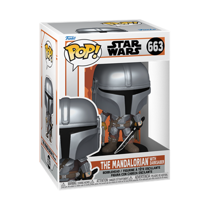 Attēls no FUNKO POP! Vinilinė figūrėlė: The Mandalorian - Mando w/Darksaber