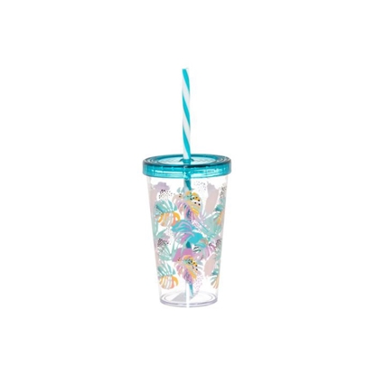 Picture of Glāze ar salmiņu un vāku toucan 660ml