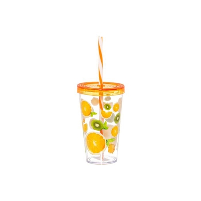 Picture of Glāze ar salmiņu un vāku tropical 660ml