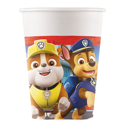 Изображение Glāzes papīra Paw Patrol 200ml 8gab.