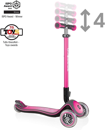 Picture of Globber | Pink | Scooter | Elite Deluxe Lights  444-410
