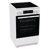 Picture of Gorenje | Cooker | GECS5C70WA | Hob type Vitroceramic | Oven type Electric | White | Width 50 cm | Grilling | LED | Depth 59.4 cm | 70 L