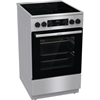 Изображение Gorenje | Cooker | GECS5C70XA | Hob type Vitroceramic | Oven type Electric | Stainless steel | Width 50 cm | Grilling | LED | Depth 59.4 cm | 70 L