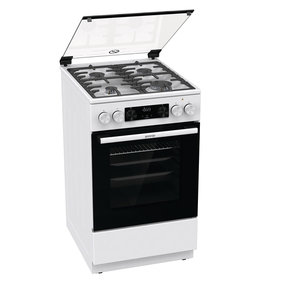 Picture of Gorenje | Cooker | GK5C61WF | Hob type Gas | Oven type Electric | White | Width 50 cm | Depth 59.4 cm | 62 L