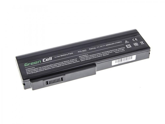 Изображение Green Cell for Asus N43 N53 G50 L50 M50 M60 A32-M50 10.8V 9 cell (AS09)