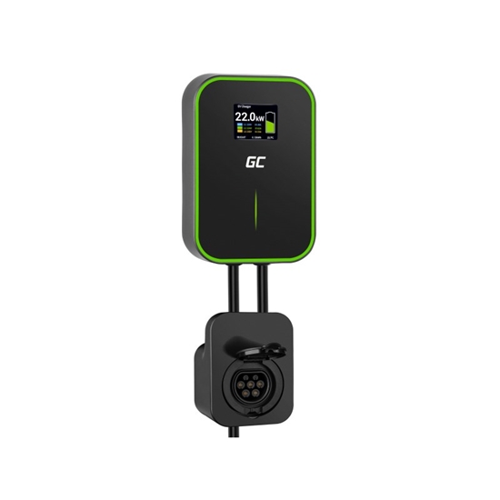 Picture of GREEN CELL WALLBOX EV POWERBOX 22KW WITH SOCKET & RFID