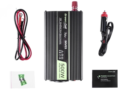 Attēls no GreenCell Car Inverter 12V / 230V / 500W / 1000W