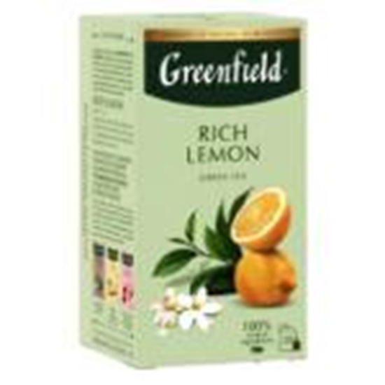 Picture of GREENFIELD Rich Lemon zaļā tēja 20x1, 7g.