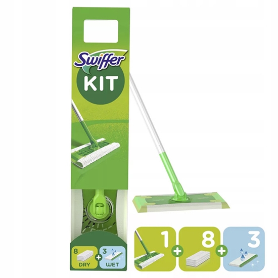 Picture of Grīdas birste Swiffer Starter + 8 sausās + 3 mitrās rezerves