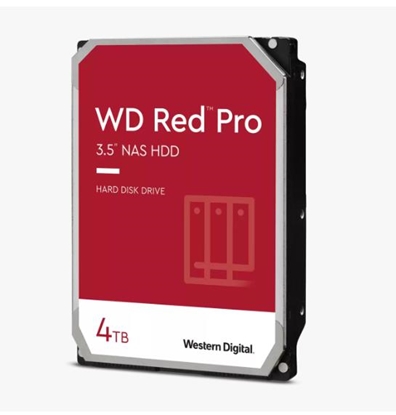 Attēls no HDD|WESTERN DIGITAL|Red Pro|4TB|SATA 3.0|256 MB|7200 rpm|3,5"|WD4005FFBX