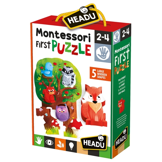 Изображение HEADU „Montessori“ Pirmoji dėlionė „Miškas“