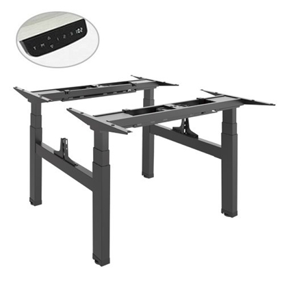 Изображение Height adjustable desk frame Up Up, black, electric 2x2 motor height adjustment 3-stage