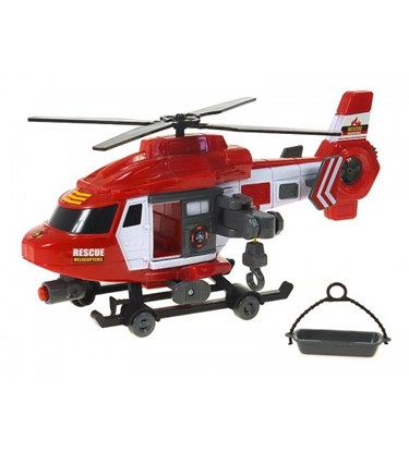 Picture of Helikopters Rescue ar skaņu un gaismu 27 cm 585621