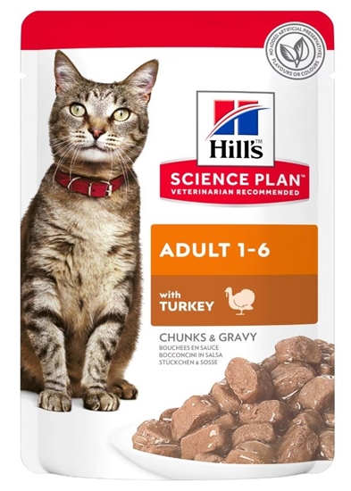 Picture of HILL'S Science Plan Adult with turkey - wet cat food - 85g