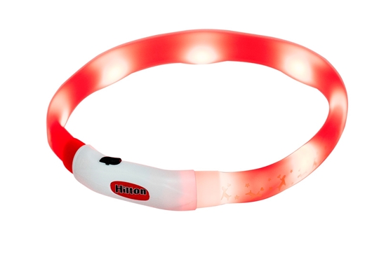 Изображение HILTON LED silicone 1.4x0.8x40 cm with USB - dog collar