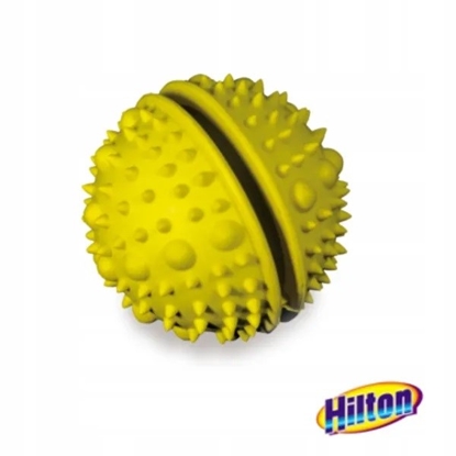 Изображение HILTON Spiked Ball 7.5cm in Flax Rubber - Dog Toy - 1 piece