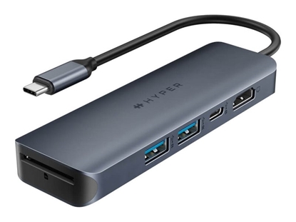 Attēls no Hyper | HyperDrive EcoSmart Gen.2 Universal USB-C 6-in-1 Hub with 100 W PD Power Pass-thru