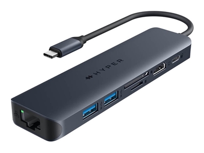 Attēls no Hyper | HyperDrive EcoSmart Gen.2 Universal USB-C 7-in-1 Hub w 100 W PD Power Pass-thru