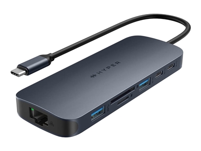 Attēls no Hyper | HyperDrive Next 11 Port USB-C Hub | HD4006GL | Ethernet LAN (RJ-45) ports 1 | HDMI ports quantity 2 x 4K 60Hz