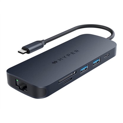 Attēls no Hyper | HyperDrive Next 8 Port USB-C Hub, 140W | Ethernet LAN (RJ-45) ports 1 | HDMI ports quantity 1
