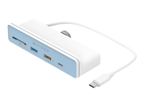 Изображение Hyper | HyperDrive USB-C 6-in-1 Form-fit Hub with 4K HDMI for iMac 24" | HDMI ports quantity 1