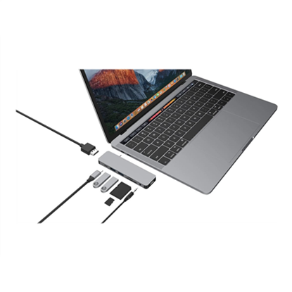Attēls no Hyper | HyperDrive USB-C 7-in-1 Laptop Form-Fit Hub