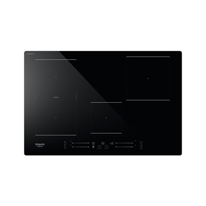 Изображение Hotpoint HS 1377C CPNE Black Built-in 77 cm Zone induction hob 4 zone(s)