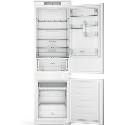 Attēls no Hotpoint Refrigerator | HAC18 T542 2 | Energy efficiency class E | Built-in | Combi | Height 177 cm | Fridge net capacity 182 L | Freezer net capacity 68 L | 34 dB | White