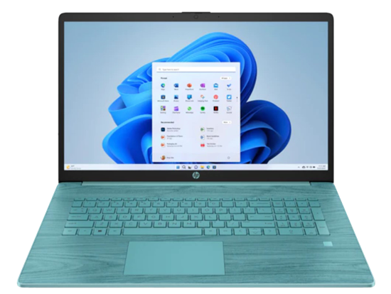Picture of HP 17-cn0615ds QuadCore N4120 17,3"FHD AG IPS 8GB DDR4 SSD256 UHD600 Cam720p BLKB BT 41Wh Win11 (REPACK) 2Y Seafoam Teal New Repack/Repacked
